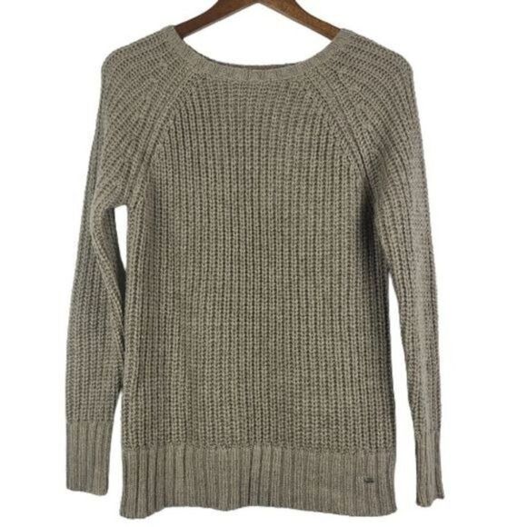 American Eagle Jegging Outfitters Womens Gray Knit Sweater Size X Small - Picture 1 of 11